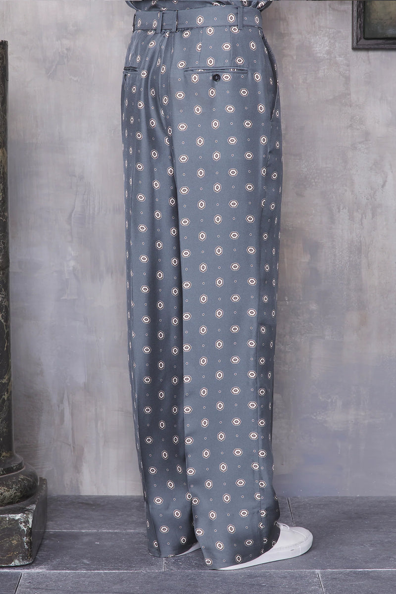 Officine Générale Nash Pants in Silk Tie Print