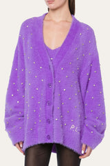 PHILOSOPHY Super soft maxi cardigan with rhinestones