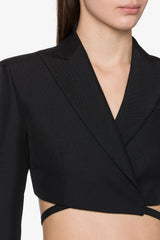 PHILOSOPHY Techno Grain De Poudre Cropped Jacket