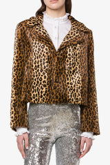 PHILOSOPHY Leopard Print Short Jacket