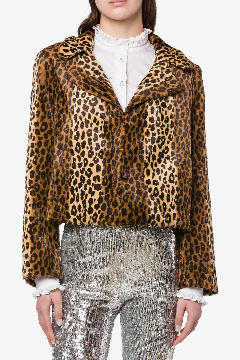 PHILOSOPHY Leopard Print Short Jacket