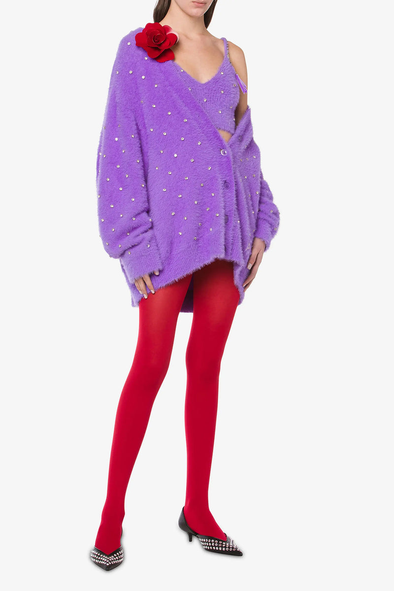 PHILOSOPHY Super soft maxi cardigan with rhinestones