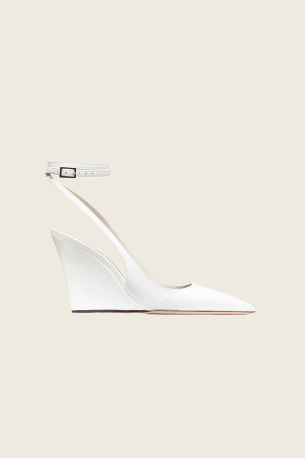 Paris Texas Wanda Lace Slingback Wedge
