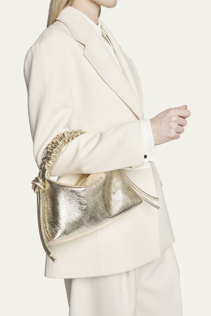 Proenza Schouler Mini Drawstring Bag-Light Gold