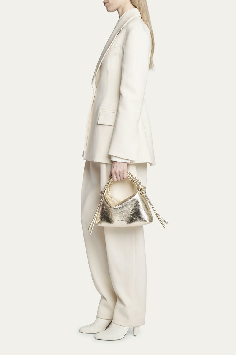 Proenza Schouler Mini Drawstring Bag-Light Gold
