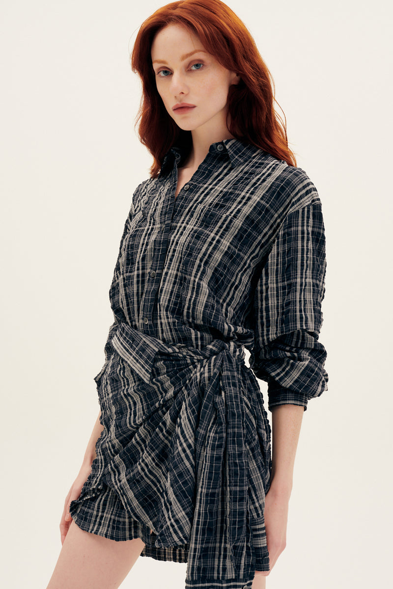 SIMKHAI-Dayana Deconstructed Wrap Dress