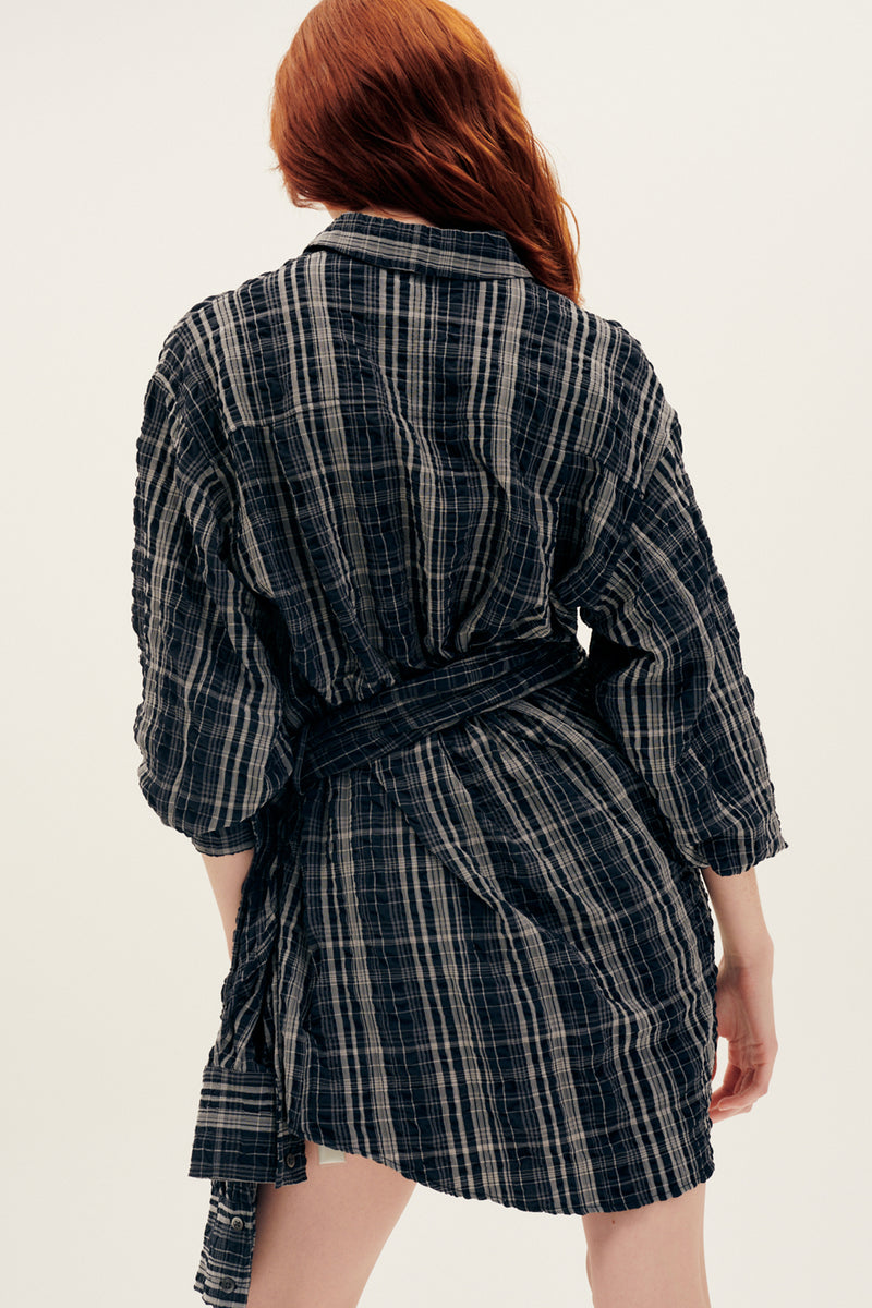 SIMKHAI-Dayana Deconstructed Wrap Dress