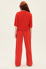 TIBI Feather Weight Cashmere Oversized Easy T-Shirt