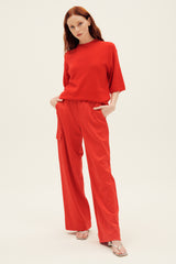 TIBI Feather Weight Cashmere Oversized Easy T-Shirt