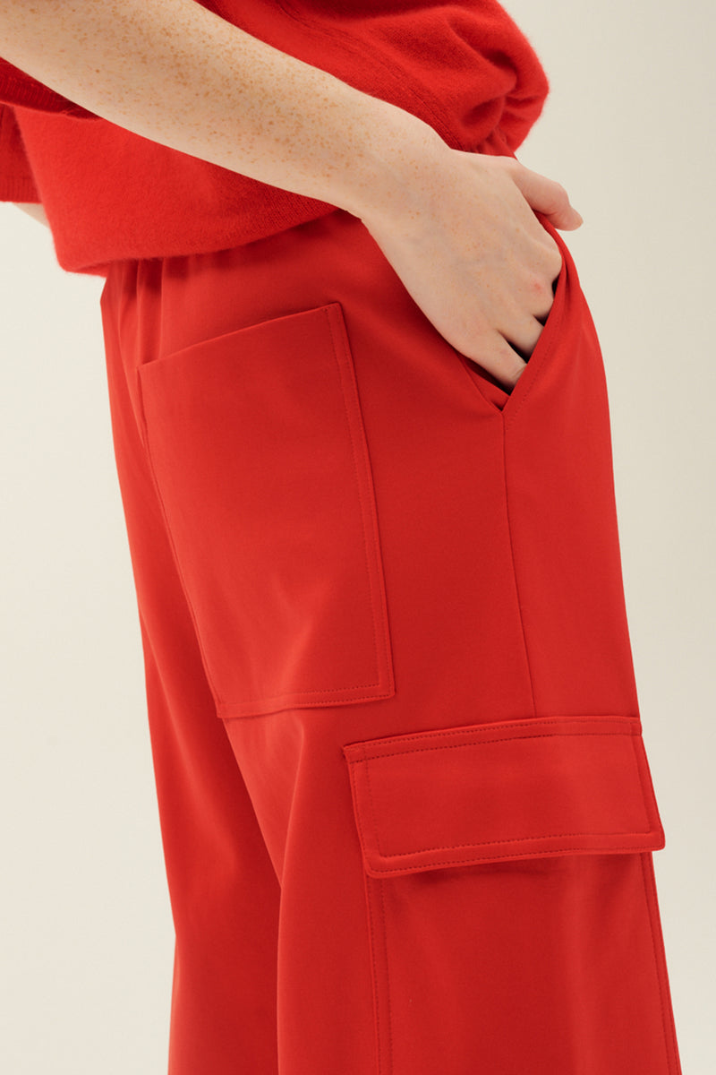 Active Knit Wide Leg Pull On Pant
