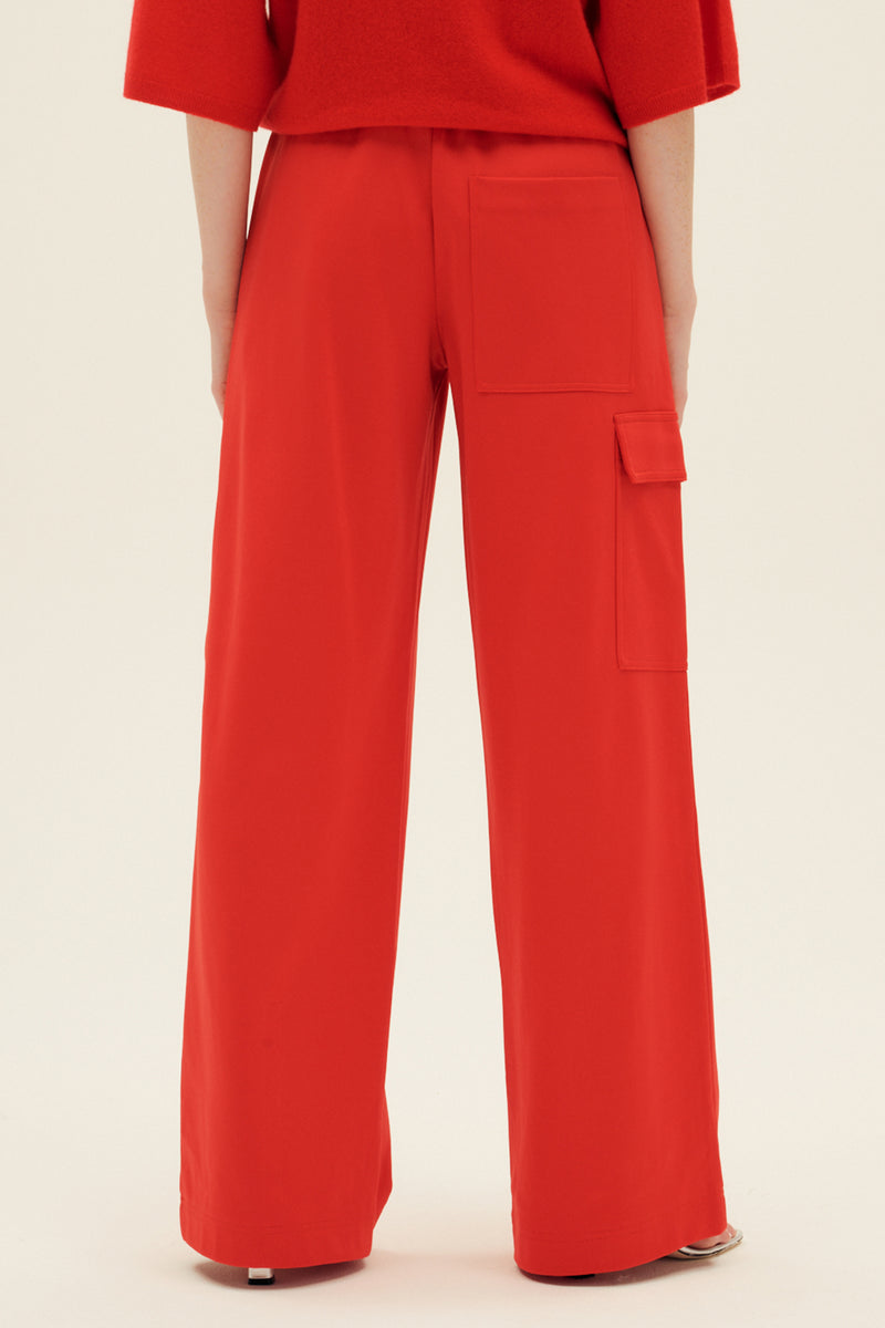 Active Knit Wide Leg Pull On Pant
