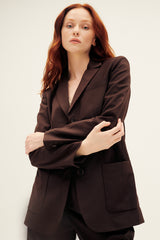 TIBI Tropical Wool Max Blazer