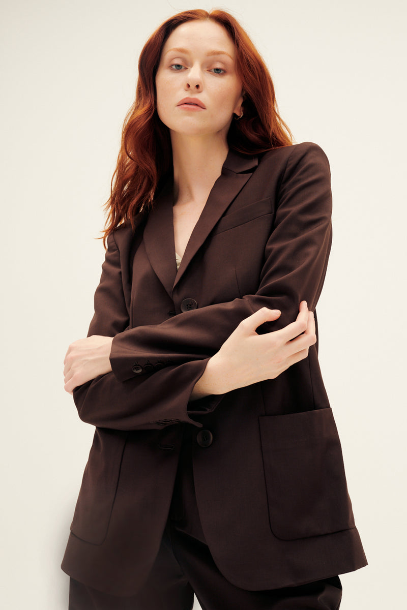 TIBI Tropical Wool Max Blazer