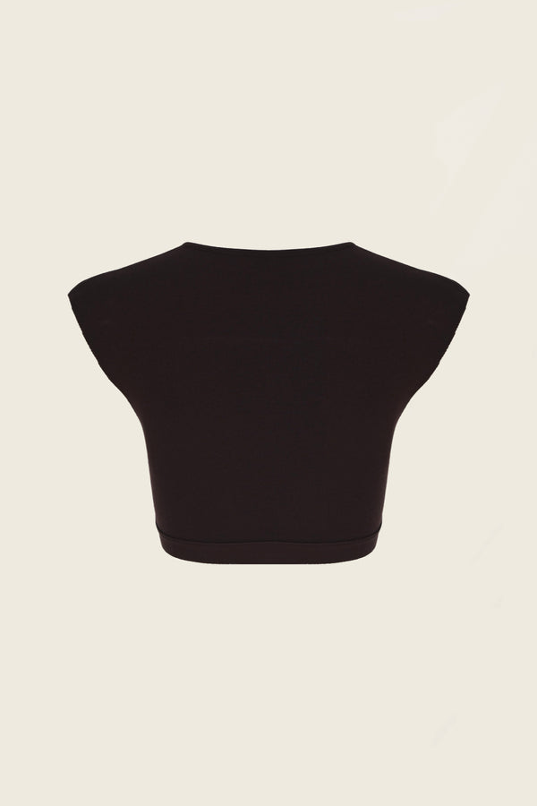Sleeveless Mini Knit Crop Top