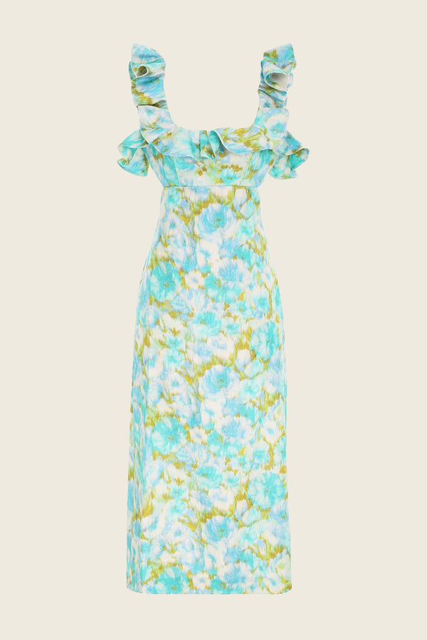 Zimmermann High Tide Frilled Midi