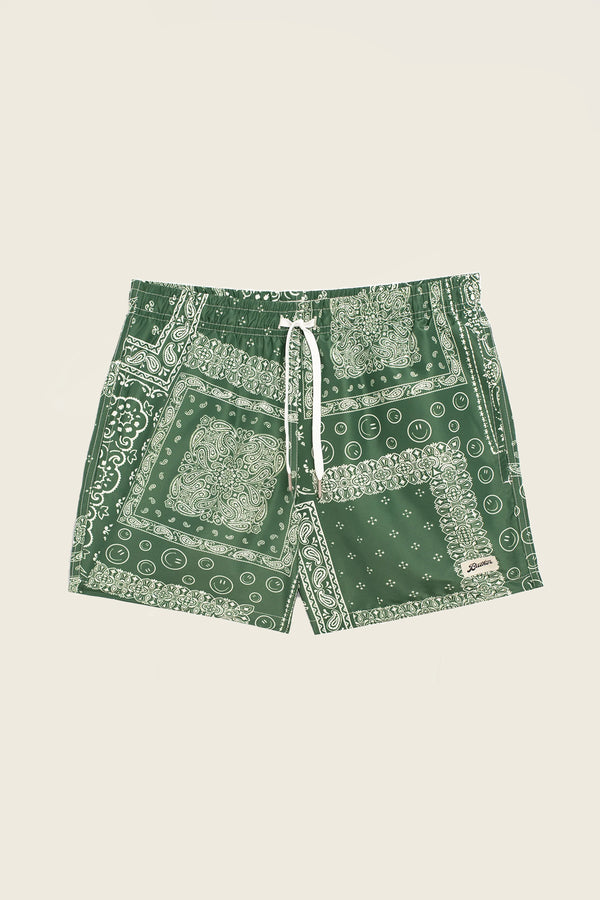Bather Palm Bandana Swim Trunks