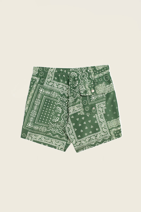 Bather Palm Bandana Swim Trunks