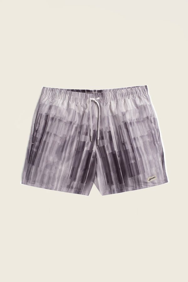 Bather Grey Glitch Swim Trunk