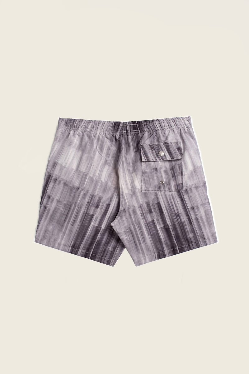 Bather Grey Glitch Swim Trunk
