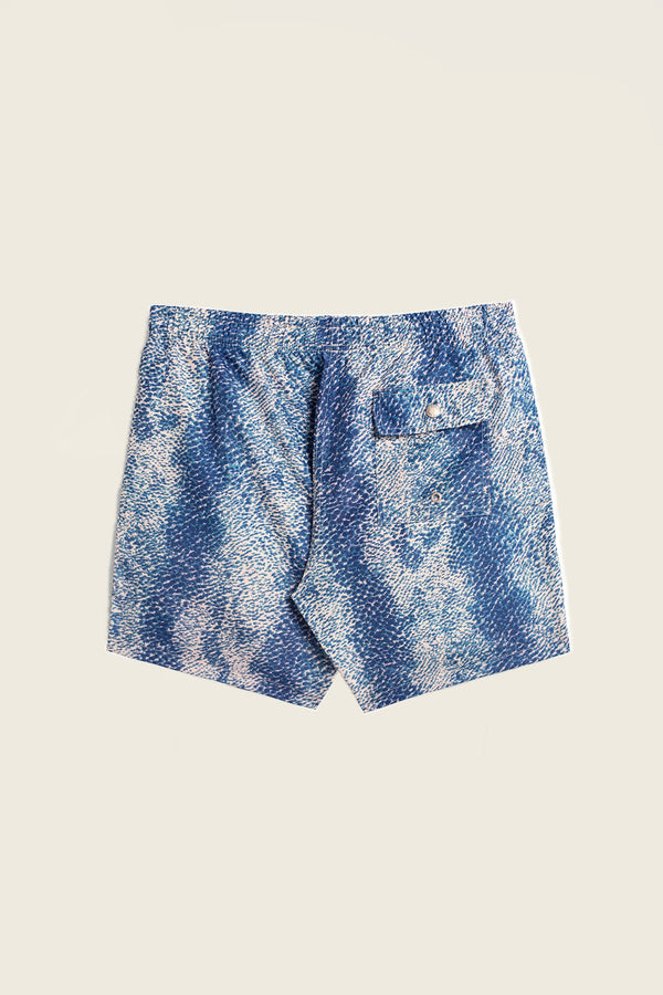 Bather Blue Painted Moss Swim Trunk