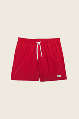 Solid Swim Trunks in Red