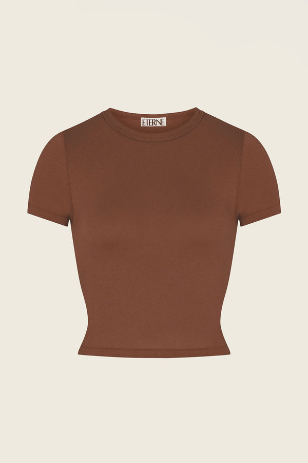 Eterne Short Sleeve Baby Tee in Earth
