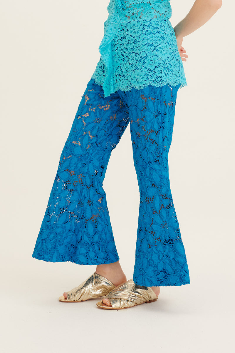 Flat Sandal In Lamé Calfskin