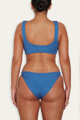 Juno Bikini in Metallic Denim
