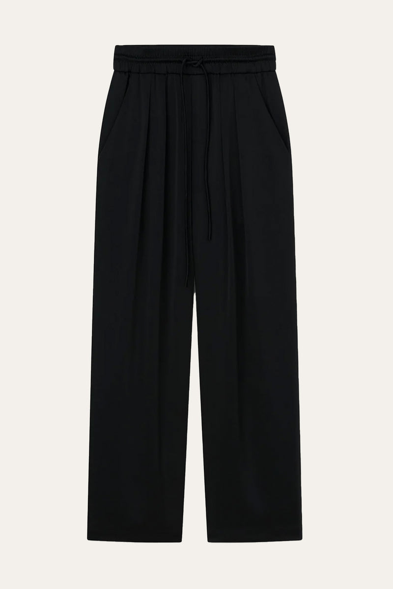 Nanushka Jiro Slip Satin Pants in Black