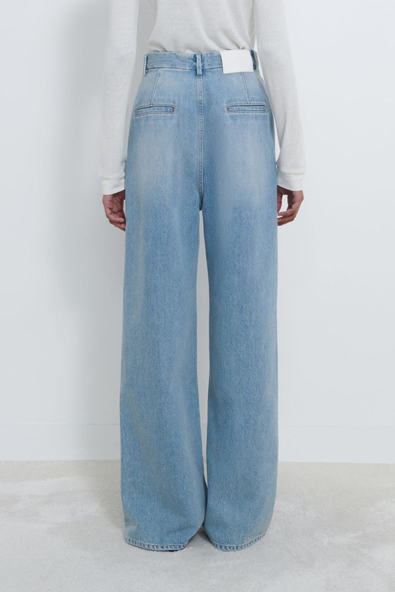 LOULOU STUDIO Attu Wide Leg Denim Pants