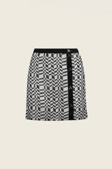 Missoni Mini Skirt in Black & White Optical Print