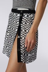 Missoni Mini Skirt in Black & White Optical Print