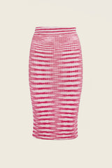Slub Viscose Blend Pencil Skirt
