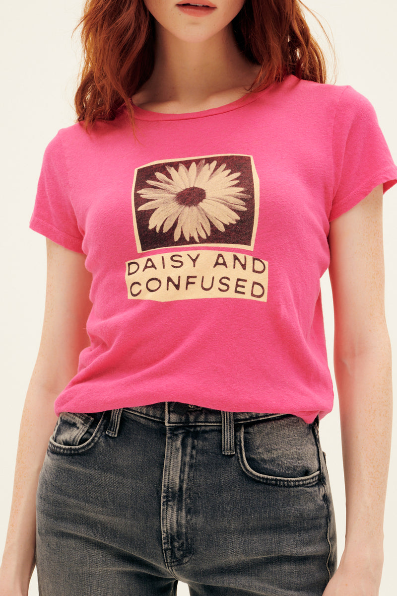 MOTHER Denim The Lil Sinful Daisy And Confused Tee