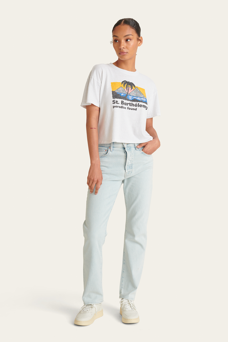 Mother The Grab Bag Crop Tee St. Barts