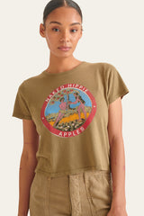 Mother Denim The Cropped Itty Bitty Goodie Tee Naked Hippies