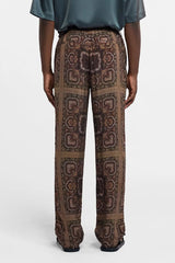 Demis Drawstring Waist Pants in Paisley