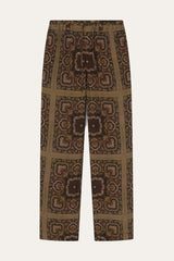 Demis Drawstring Waist Pants in Paisley