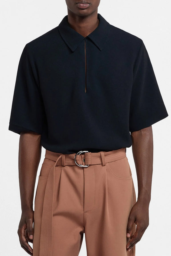 Nanushka Niklas Bouclé Crepe Shirt