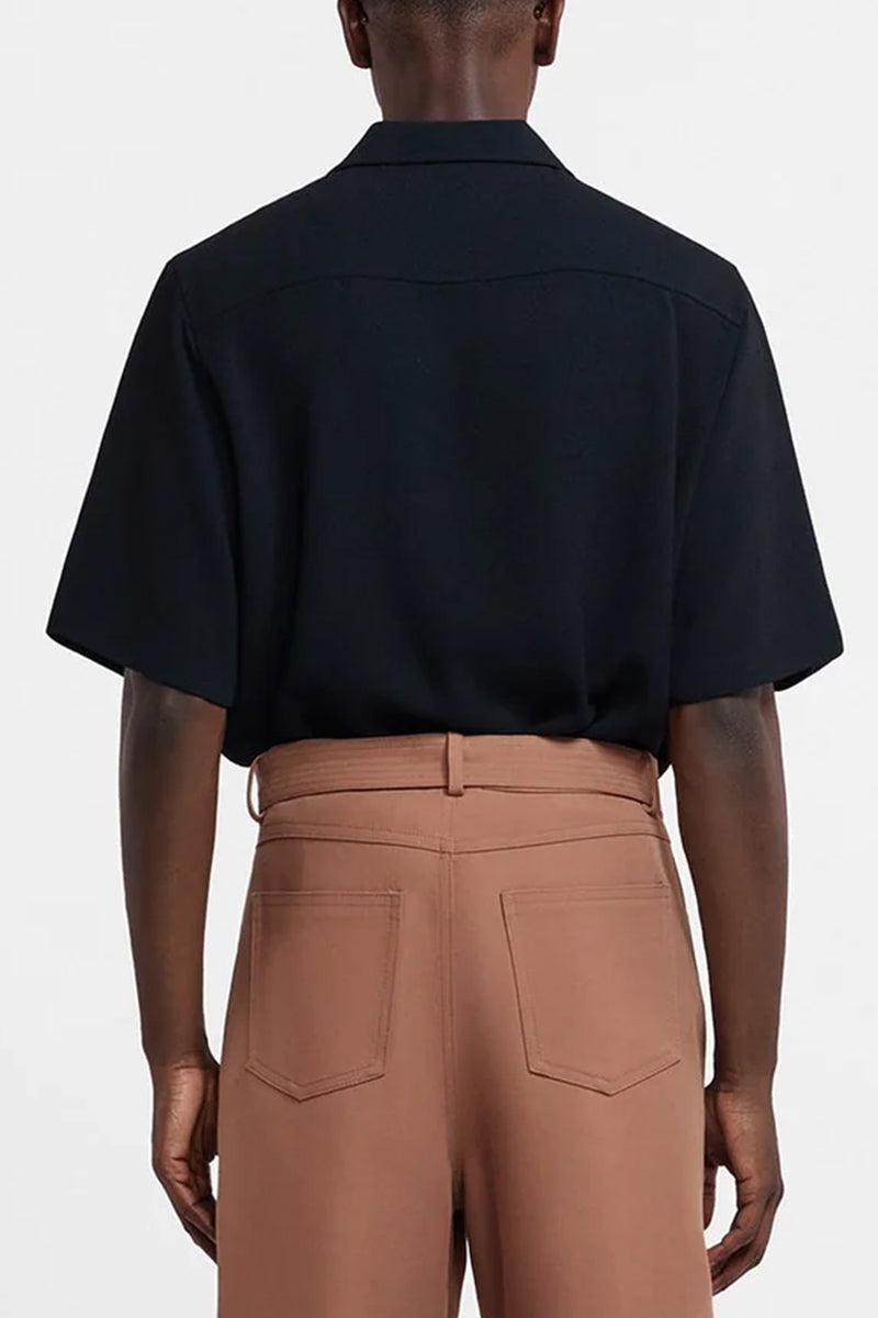Nanushka Niklas Bouclé Crepe Shirt