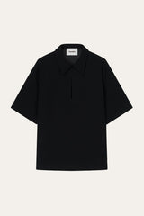 Nanushka Niklas Bouclé Crepe Shirt