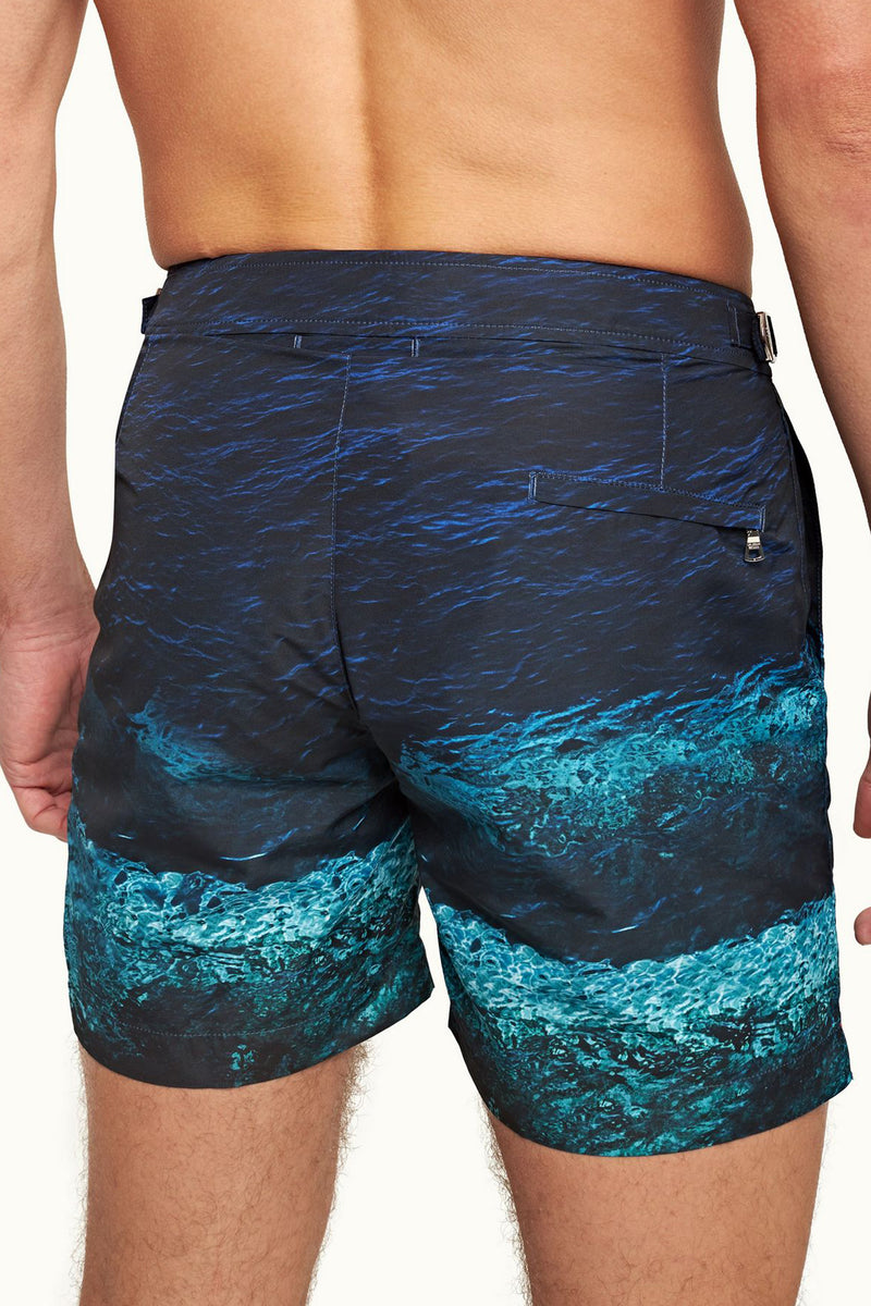 Orlebar Brown Bulldog Swim Shorts in Deep Sea Print