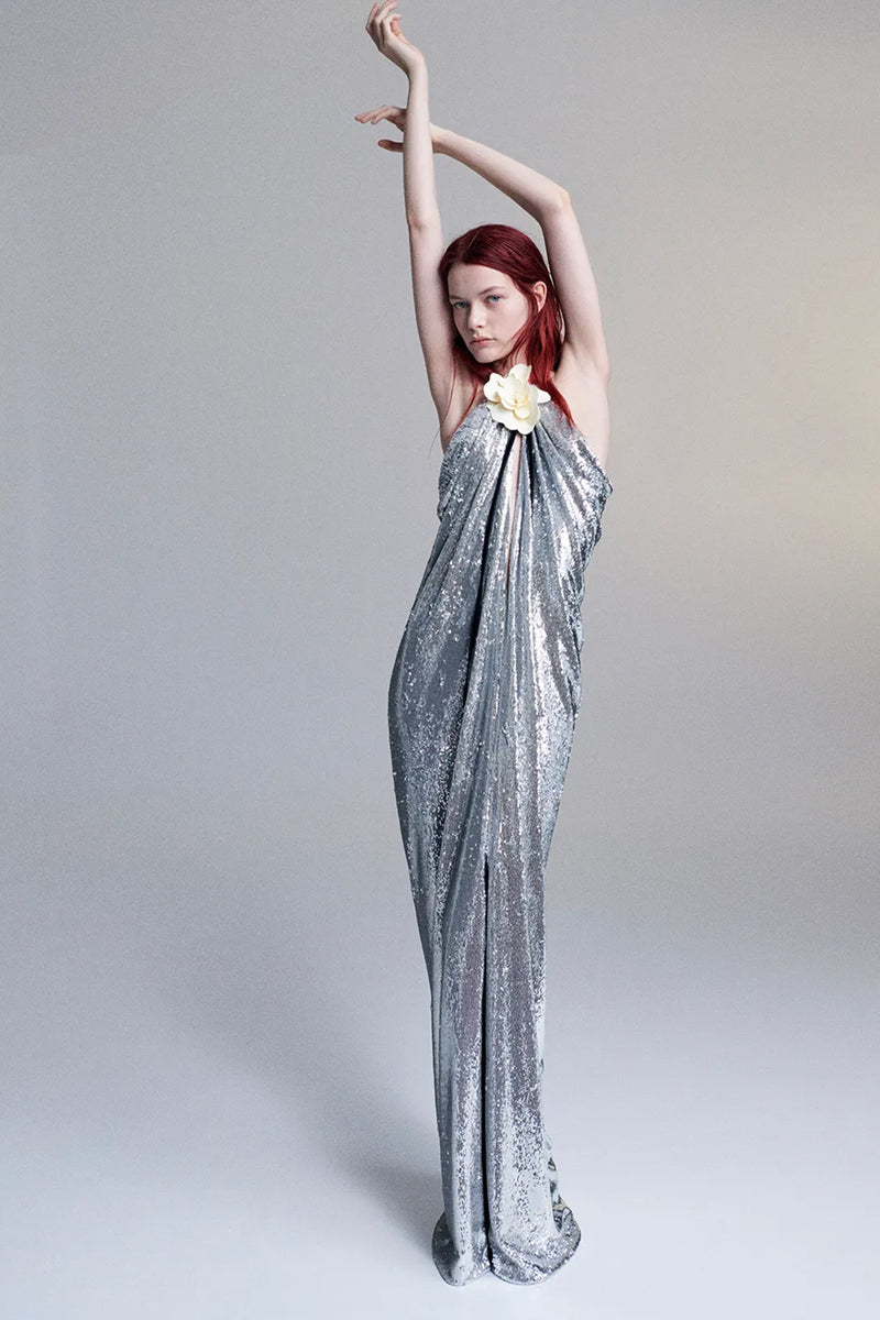 Sequin Dress With Slit