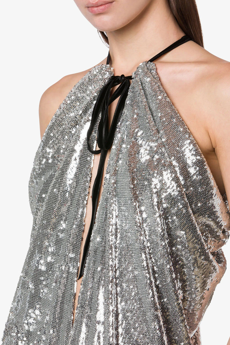 Sequin Dress With Slit