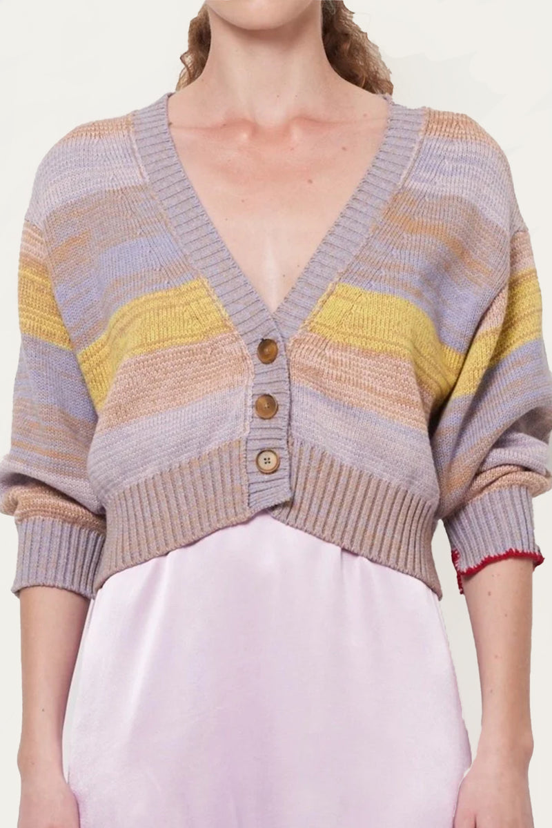 Kirstie Cardigan Yellow Lavender