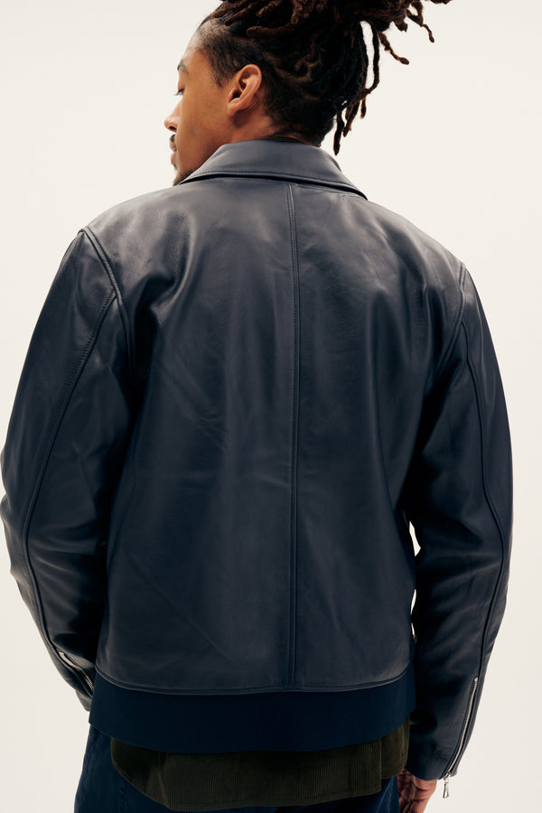 Charles Italian Lamb Leather Jacket