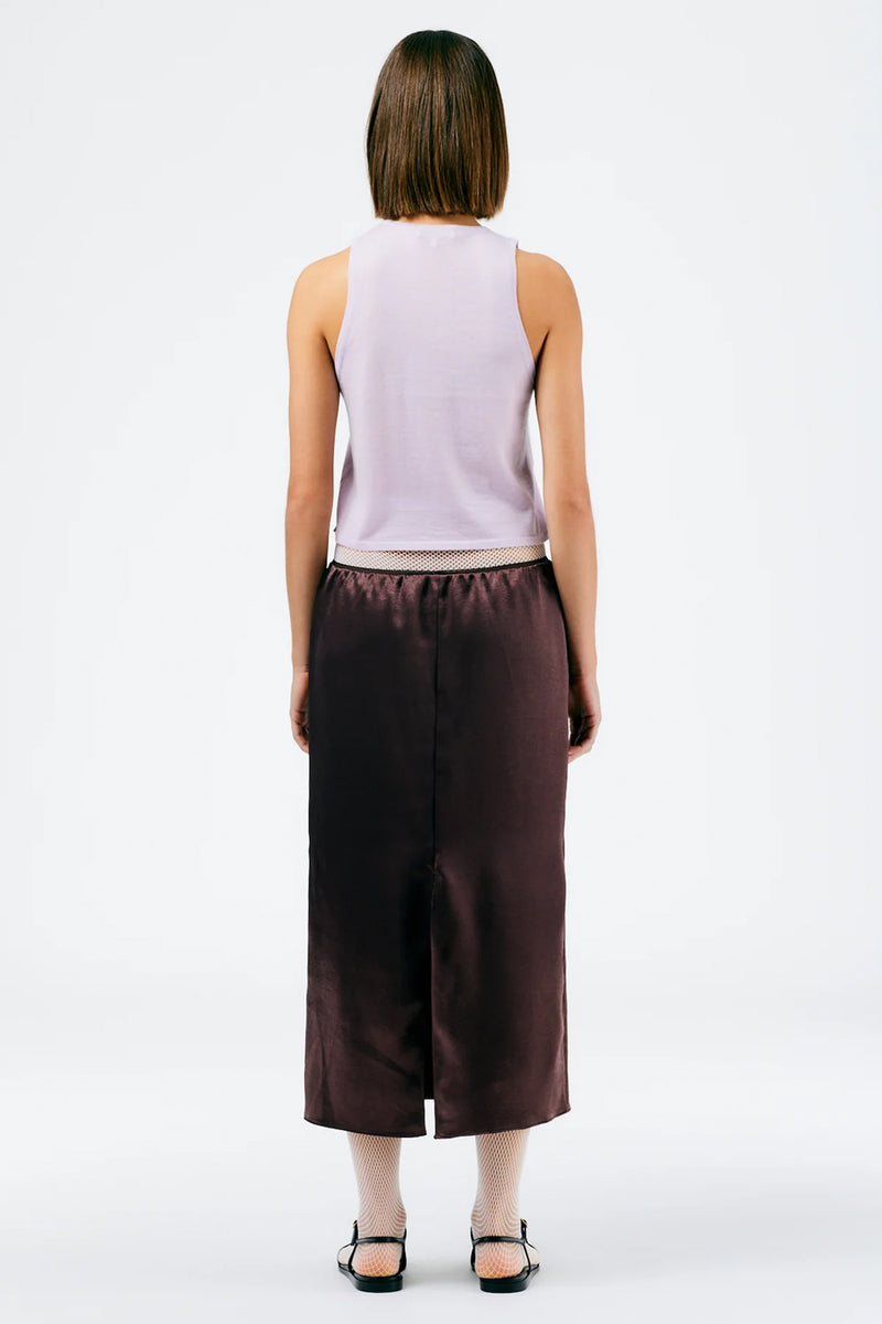 Shop TIBI Summer Satin Slip Skirt