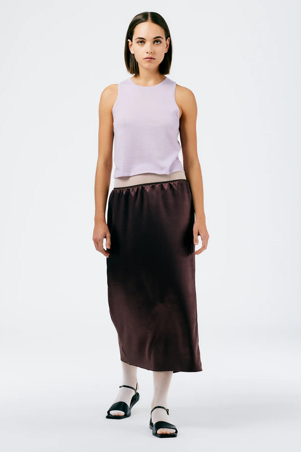 Shop TIBI Summer Satin Slip Skirt