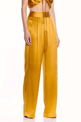 Wide Leg Trouser in Topaz