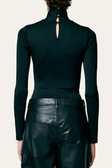 Tie Neck Stretch Bodysuit
